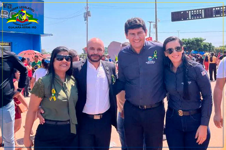 Presidente da câmara prestigia festejos pátrios em Guajará-Mirim